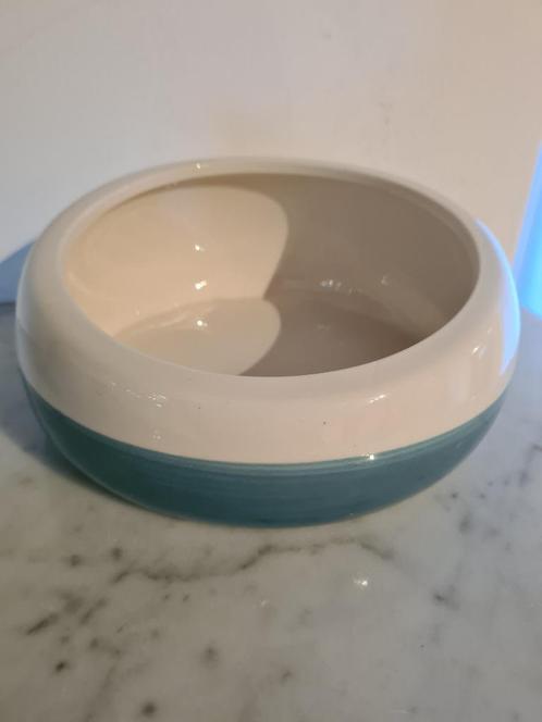 Voederbak kat keramiek - Feeding Bowl Stone Obliq - Duvo Plu, Dieren en Toebehoren, Kattenvoerbakken en Drinkbakken, Zo goed als nieuw