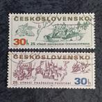 Postzegels  Tsjechoslowakije, Postzegels en Munten, Wereldoorlog 2, Ophalen of Verzenden, Gestempeld