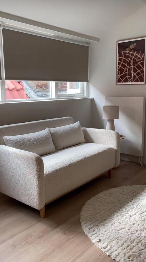 Scandinavian teddy style zetelbed + 2 grote kussens, Huis en Inrichting, Slaapkamer | Slaapbanken, Zo goed als nieuw, Tweepersoons