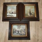 SCHILDERIJEN OP DOEK / AFM. ONGEVEER 44/48 CM, Antiek en Kunst, Ophalen