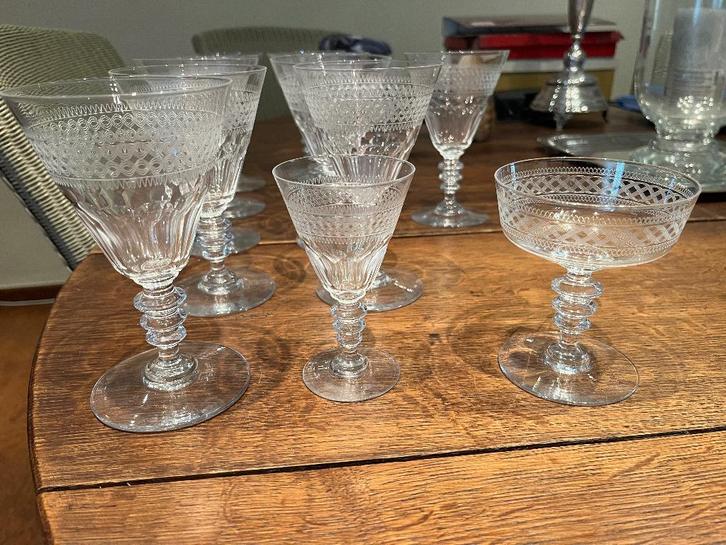 kristallen glazen, Antiquités & Art, Antiquités | Verre & Cristal, Enlèvement