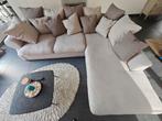 Hoekzetel beige stof 275x240cm, Ophalen, Gebruikt, Stof