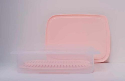 Tupperware « Stapelschaal Cool » 1,5 Liter - Roze - Promo, Huis en Inrichting, Keuken | Tupperware, Nieuw, Bus of Trommel, Wit