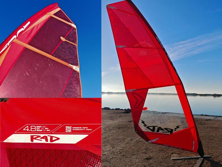 Severne R4D 4.8 2025 | Windsurfzeil, Watersport en Boten, Windsurfen, Gebruikt, Zeil, Met draagtas, Minder dan 5 m²