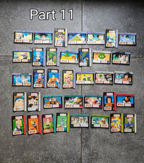 Cartes Dragon Ball Carddass Hondan part 11 complète reg36/36, Collections, Cartes à jouer, Jokers & Jeux des sept familles, Utilisé