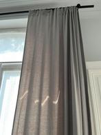 GORDIJNEN LICHTGRIJS PAAR HERRINGBONE 300 x 145 CM, Huis en Inrichting, Stoffering | Gordijnen en Lamellen, 100 tot 150 cm, 200 cm of meer