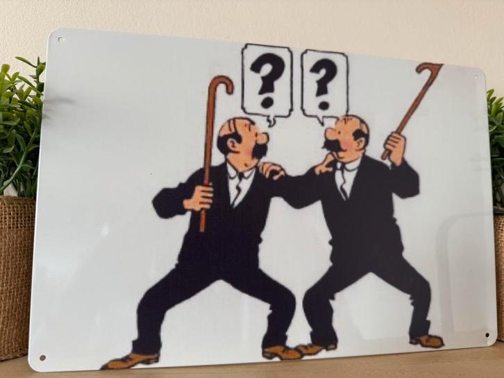 Metalen wandplaat Kuifje, Verzamelen, Stripfiguren, Nieuw, Plaatje, Poster of Sticker, Kuifje, Ophalen of Verzenden