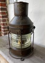 origineel scheepslamp- ankerlicht, Ophalen, Gebruikt, Motorboot of Zeilboot, Gebruiksvoorwerp