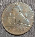 5 cents de cuivre Léopold I 1856, Enlèvement ou Envoi, Autre, Monnaie en vrac