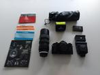 Canon A1 met 2 objectieven en flits, Audio, Tv en Foto, Ophalen of Verzenden, Gebruikt, Canon