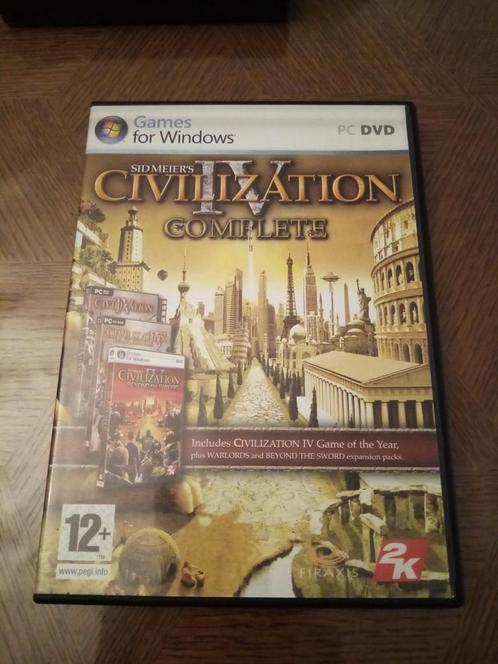 Sid Meier's Civilization IV - Complete Edition (avec ext), Games en Spelcomputers, Games | Pc, Gebruikt, Strategie en Constructie