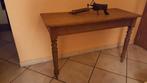eikenhouten voetstuktafel., Zo goed als nieuw, Eikenhout