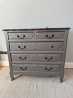 Commode en bois argentée/grise, Ophalen, Gebruikt