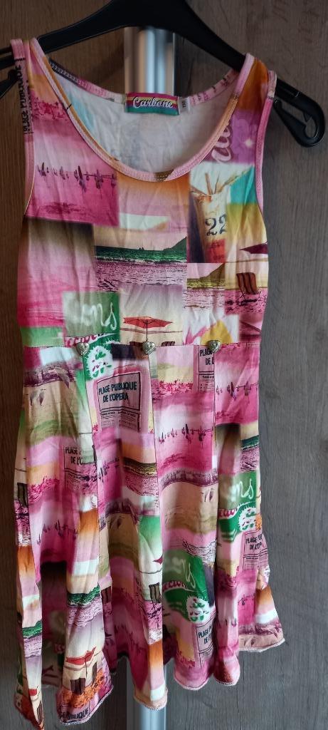 kleurrijke zomerse jurk carbone maat 116, Kinderen en Baby's, Kinderkleding | Maat 116, Zo goed als nieuw, Meisje, Jurk of Rok