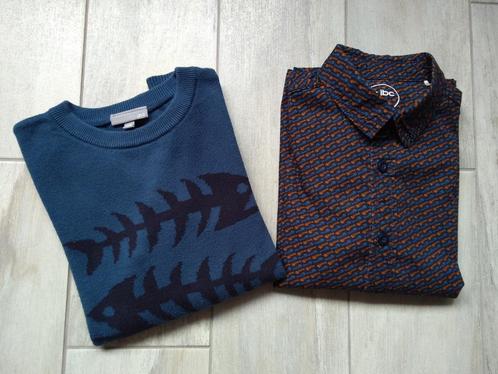 ★ M128 - Set Trui met hemd JBC, Kinderen en Baby's, Kinderkleding | Maat 128, Gebruikt, Jongen, Trui of Vest, Ophalen of Verzenden