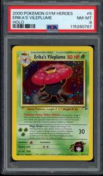 Erika's Vileplume Holo PSA 8 - 5/132 - Gym Heroes 2000, Hobby en Vrije tijd, Verzamelkaartspellen | Pokémon, Verzenden, Zo goed als nieuw
