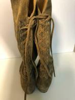 daim laarzen maat 38, Kleding | Dames, Schoenen, Hoge laarzen, Bruin, Ophalen of Verzenden, Zo goed als nieuw