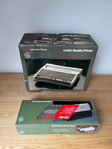 Vintage printer ‘80 general electric txp1000 compleet
