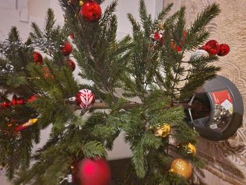 Sapin de Noël artificiel avec décorations, Enlèvement ou Envoi, Comme neuf