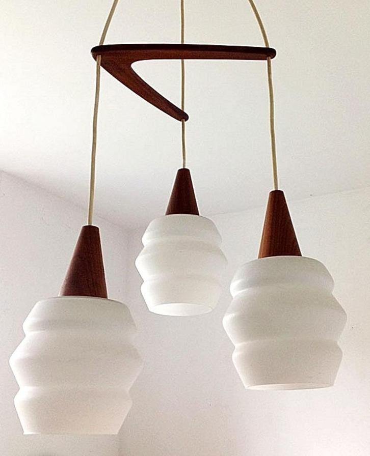 Boomerang luchter van Louis Kalff (jaren '60), Antiek en Kunst, Kunst | Designobjecten, Ophalen of Verzenden