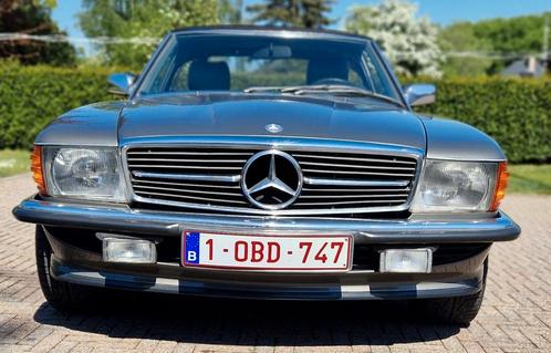 Mercedes Benz 300SL 1985, Auto's, Mercedes-Benz, Particulier, SL, Benzine, Cabriolet, 2 deurs, Automaat, Zilver of Grijs, Leder