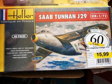 Saab Tunnan j29 Heller 1/72 starterskit nog in selofaan    beschikbaar voor biedingen