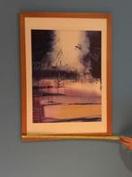 Aquarelle représentant Jette de manière stylisée et suggérée, Enlèvement