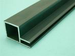 aluminium profiel met flens 20 x 20 x 1,5 mm Groen
