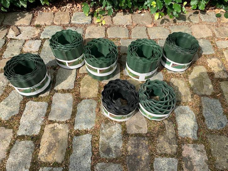 Kunststof grasrand / borderrol – Nature – totaal 63 meter, Tuin en Terras, Bielzen en Borduren, Nieuw, Kunststof, Ophalen