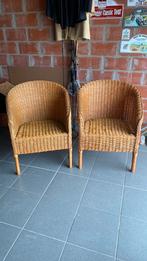 Rieten stoelen, Huis en Inrichting, Stoelen, Ophalen, Zo goed als nieuw