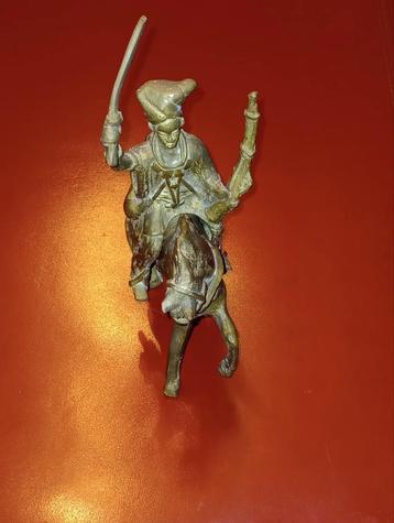 Bronzen Chinese krijger  beschikbaar voor biedingen