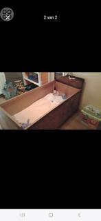 Houten babybedje, Ophalen, Gebruikt