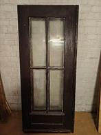 GRATIS dubbele houten binnendeuren met glas, Ophalen, Gebruikt, 80 tot 100 cm, Binnendeur