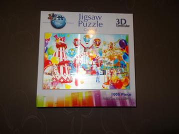 3D Puzzel "Kermis" (1000 stuks) (nieuw in de verpakking !), Enlèvement ou Envoi, 500 à 1500 pièces, Neuf, Puzzle