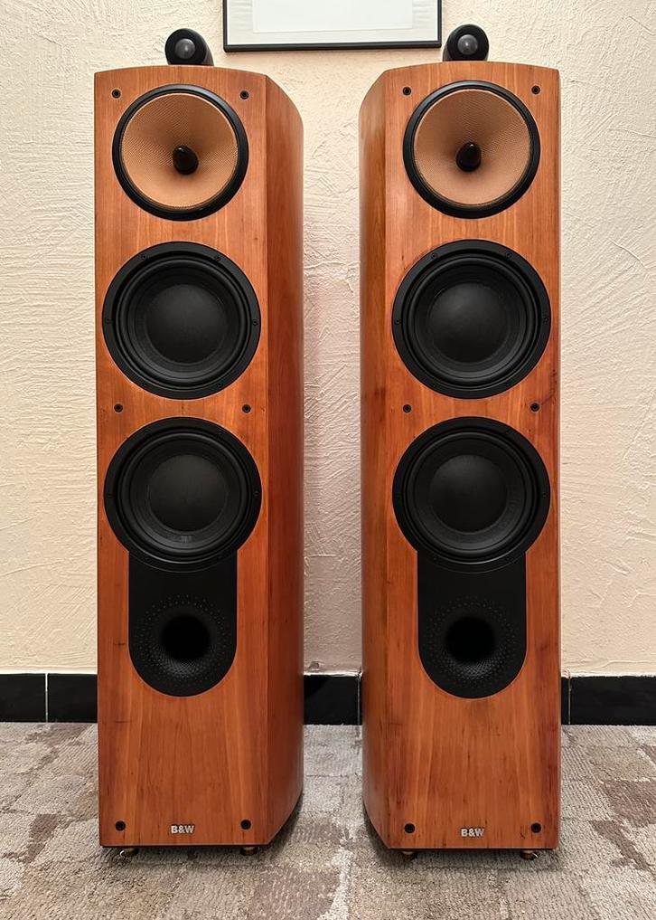 B&W Nautilus 803 Floor-standing loudspeaker system, Audio, Tv en Foto, Luidsprekerboxen, Zo goed als nieuw, Front, Rear of Stereo speakers