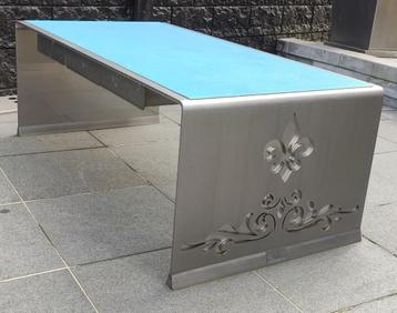salontafel rvs design inox uniek beschikbaar voor biedingen
