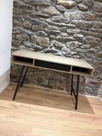 Bureau 48x120 couleur chêne clair/noir, Enlèvement, Comme neuf, Bureau