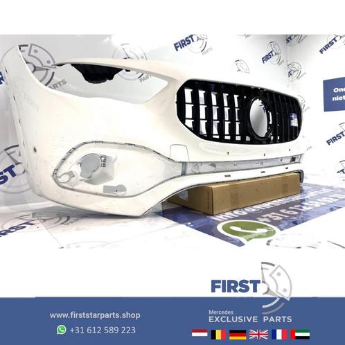 H247 GLA VOORBUMPER WIT + AMG GT PANAMERICANA GRIL 2019-2022, Auto-onderdelen, Carrosserie, Bumper, Mercedes-Benz, Voor, Gebruikt