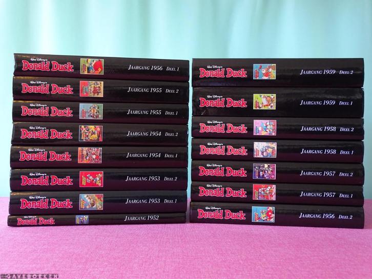 Bundelingen Donald Duck - Facsimile 1952 t/m 1959 - 15x, Boeken, Stripverhalen, Gelezen, Ophalen of Verzenden