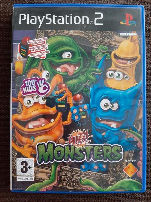 PS2 Buzz Junior Monsters (complet), Consoles de jeu & Jeux vidéo, Jeux | Sony PlayStation 2, Comme neuf, Enlèvement ou Envoi