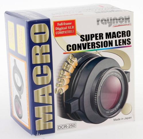 New Raynox DCR-250 Super Macro conversion lens, TV, Hi-fi & Vidéo, Photo | Lentilles & Objectifs, Neuf, Objectif macro, Zoom, Enlèvement ou Envoi