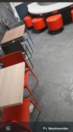 Fastfood tafels en stoelen, Zakelijke goederen, Horeca | Meubilair en Inrichting, Ophalen