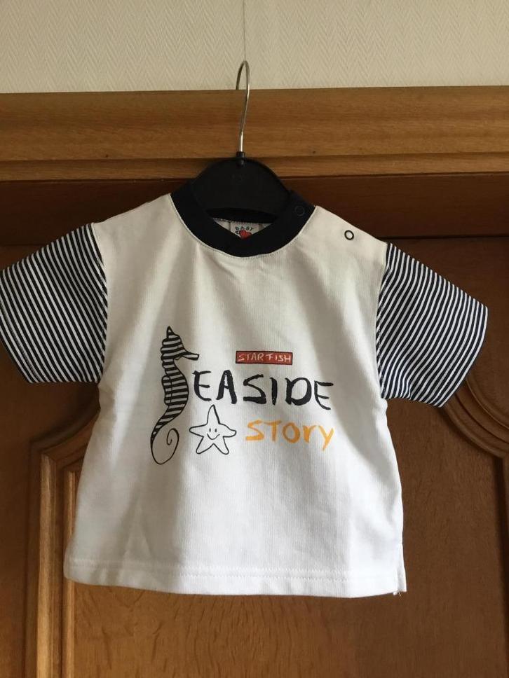Tshirt neuf blanc bleu "marin" taille 74, Enfants & Bébés, Vêtements de bébé | Taille 74, Neuf, Garçon, Ensemble, Enlèvement ou Envoi