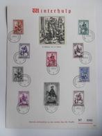 583-592 Kunstblad Winterhulp 1941 obl, Ophalen of Verzenden, Gestempeld, 1e dag stempel