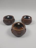Set van 3 Vintage Theelichthouders, jaren 50 / 60, Ophalen of Verzenden, Gebruikt
