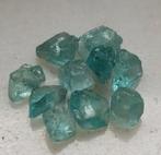 Apatiet blauwe kristallen 10 stuks uit Brazilië (2), Verzamelen, Ophalen of Verzenden, Mineraal