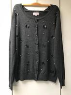 Gilet gris à noeuds et perles Cassis - Taille 40 ---, Vêtements | Femmes, Pulls & Gilets, Taille 38/40 (M), Gris, Enlèvement ou Envoi