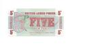 British Armed Forces, 5 New Pence 6th Series, ND(1972), UNC., Postzegels en Munten, Ophalen of Verzenden, Overige landen, Los biljet