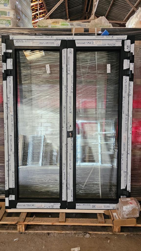 Dubbeldeur, ALU, REYNAERS, Doe-het-zelf en Bouw, Raamkozijnen en Schuifdeuren, Nieuw, Deurkozijn, Aluminium, 150 tot 225 cm, 150 tot 225 cm