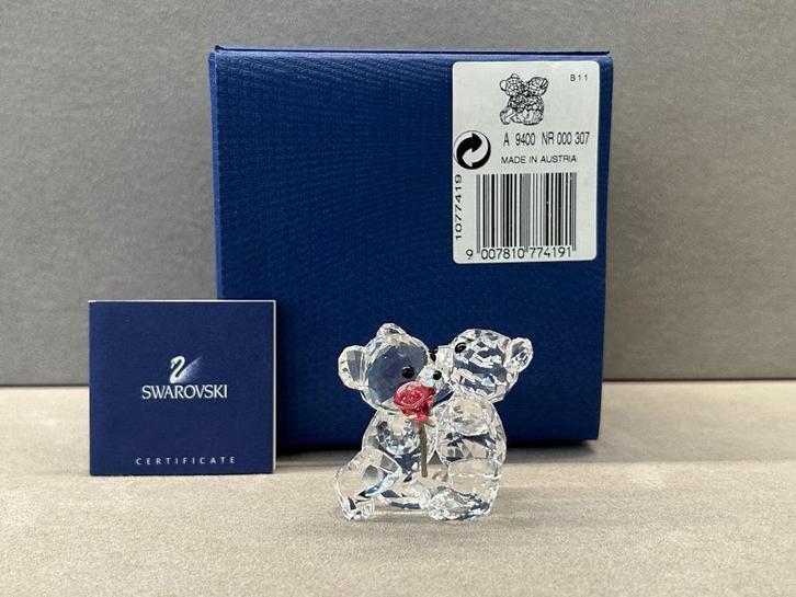 Swarovski Kris Beren, Een roos voor jou, Verzamelen, Swarovski, Nieuw, Figuurtje, Ophalen of Verzenden
